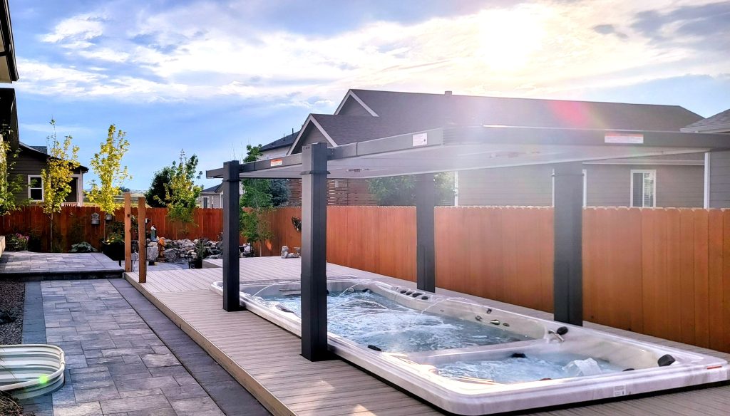 installatie ingegraven zwemspa