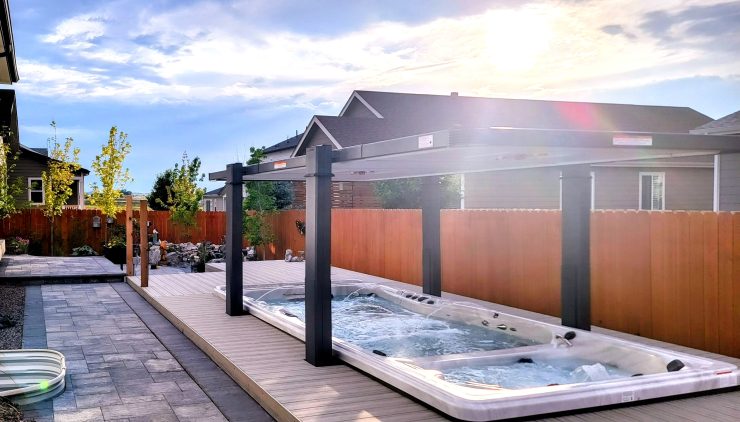 installatie ingegraven zwemspa