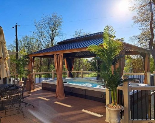 installatie ingegraven zwemspa