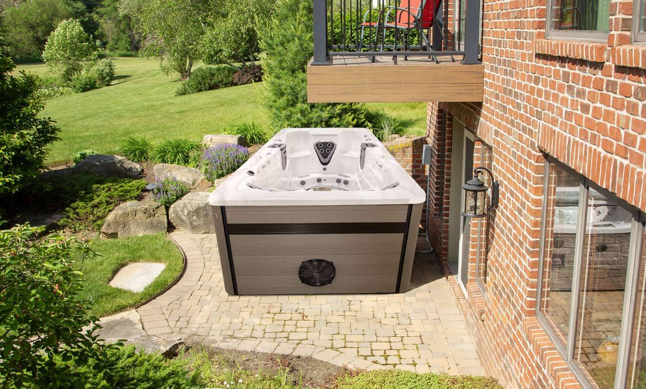 Trainer 15D met Temp+ Control zwemspa