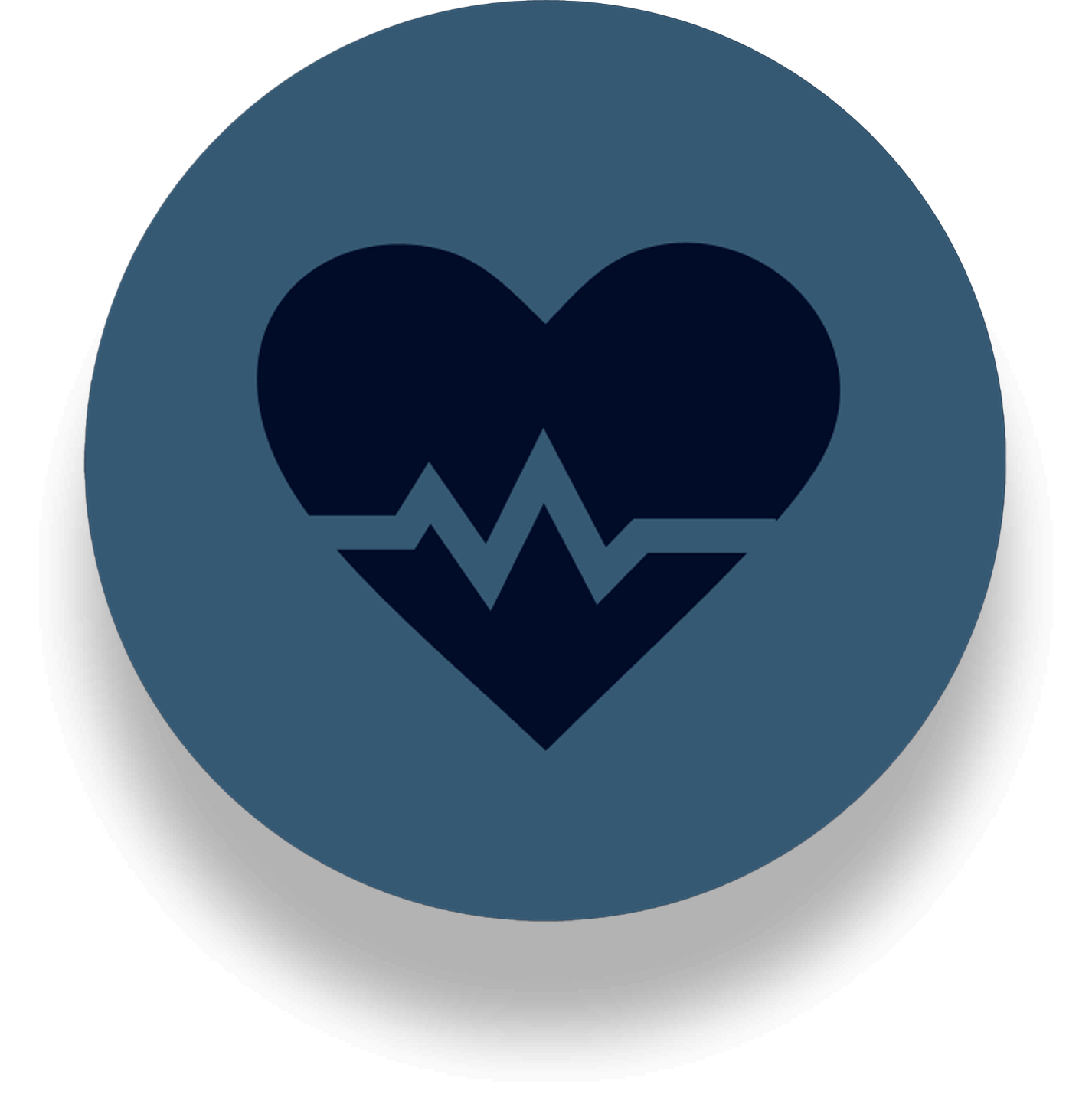 Hartpictogram met ECG-lijn.